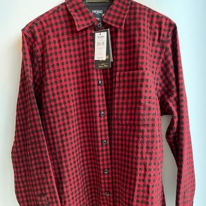 NWT Todd Snyder Italian Wool Red Buffalo Shirt Jacket